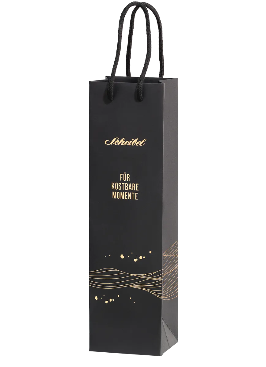 scheibel-geschenktasche-f-r-kostbare-momente-schwarz-gold image 1