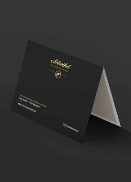emill-gru-karte-scheibeln-ist-gold-geschenkkarte-mit-umschlag image 2