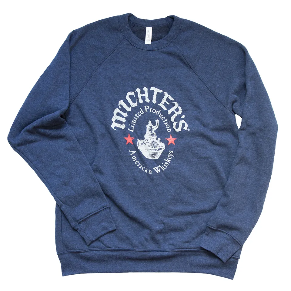 michter-s-cozy-heathered-crewneck-sweatshirt-sweatshirt-mit-vintage-logo image 1