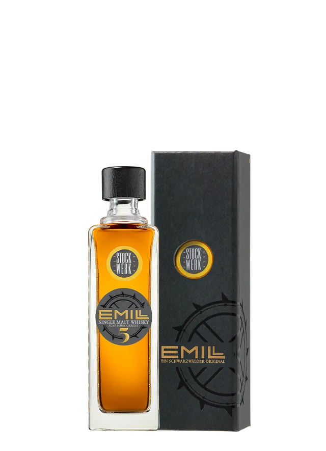 emill-stockwerk-5-jahre-single-malt-whisky-kleinflasche image 1