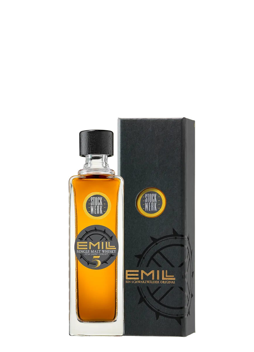 emill-stockwerk-5-jahre-single-malt-whisky-kleinflasche image 1