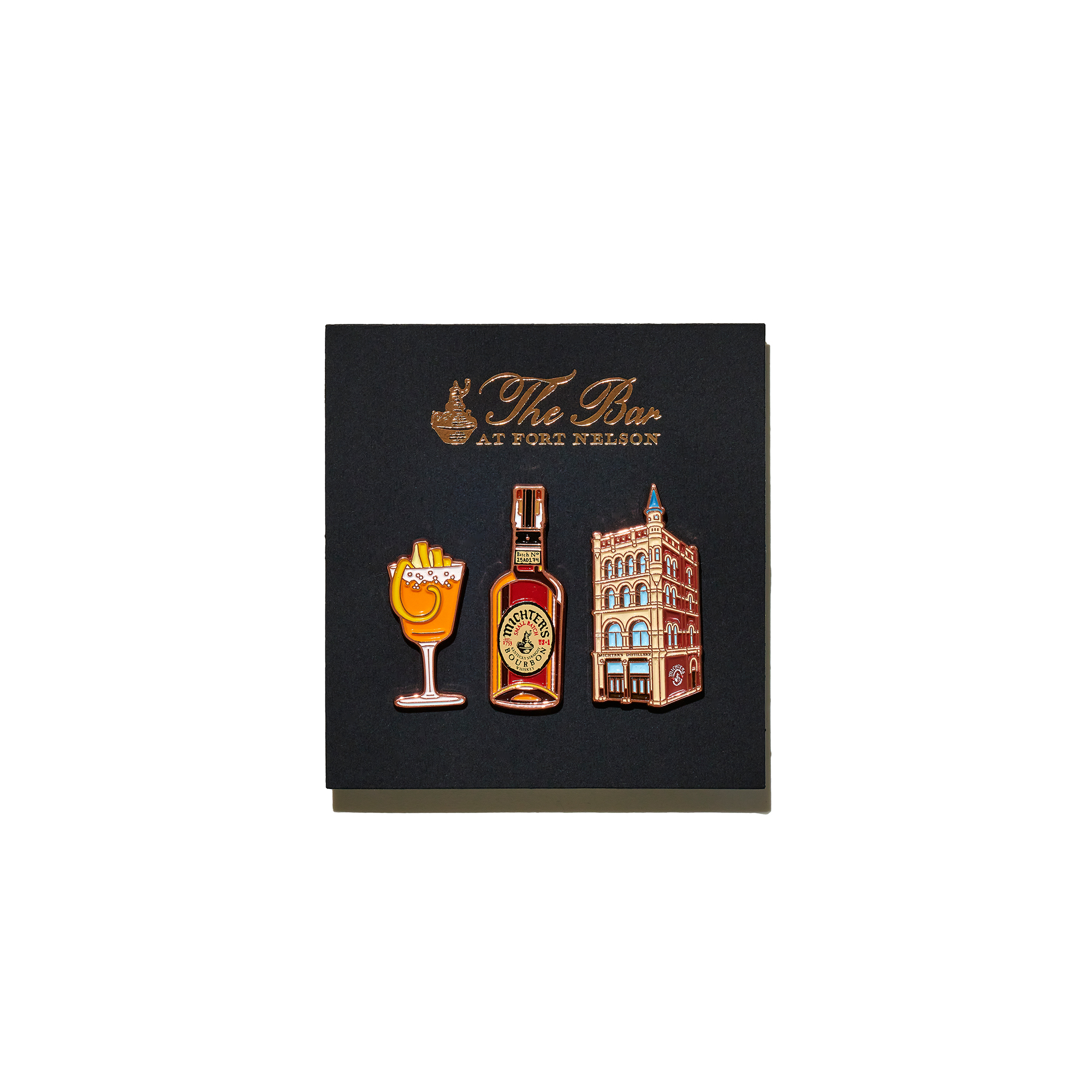 michter-s-ft-nelson-enamel-pin-trio-3er-ansteck-pin-set image 1