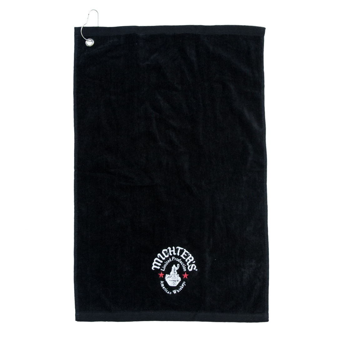 michter-s-velour-terry-golf-towel-golftuch-schwarz image 1