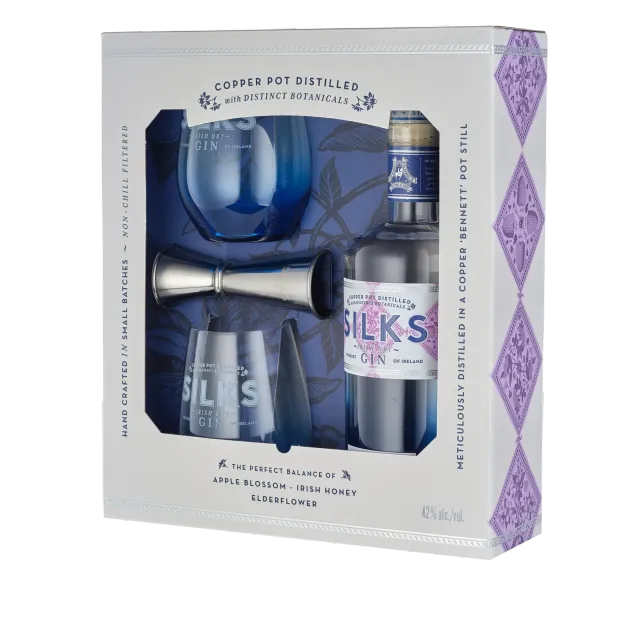boann-silks-irish-dry-gin-gift-pack-70cl image 1