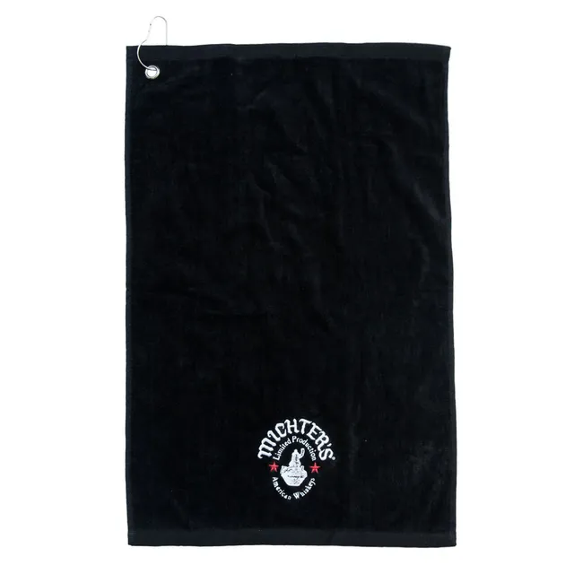 michter-s-velour-terry-golf-towel-golftuch-schwarz image 1