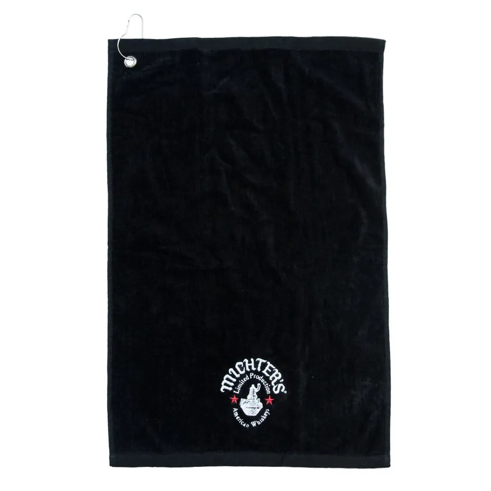 michter-s-velour-terry-golf-towel-golftuch-schwarz image 1
