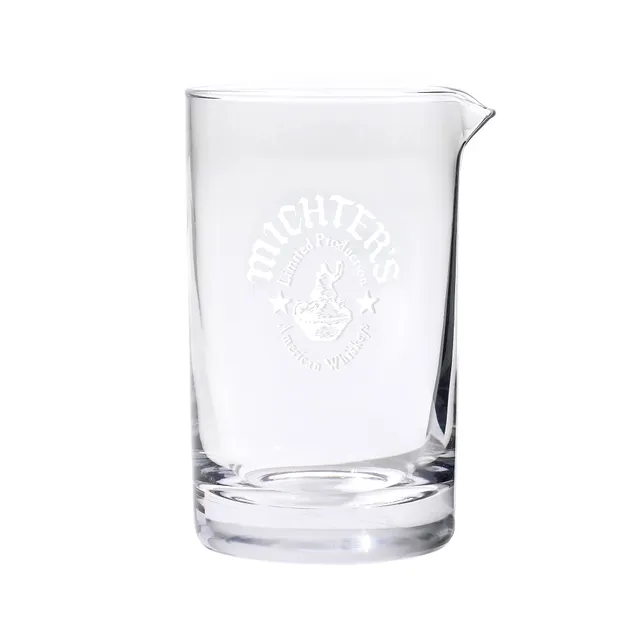 michter-s-mixing-glass-mundgeblasenes-r-hrglas-mit-logo image 1