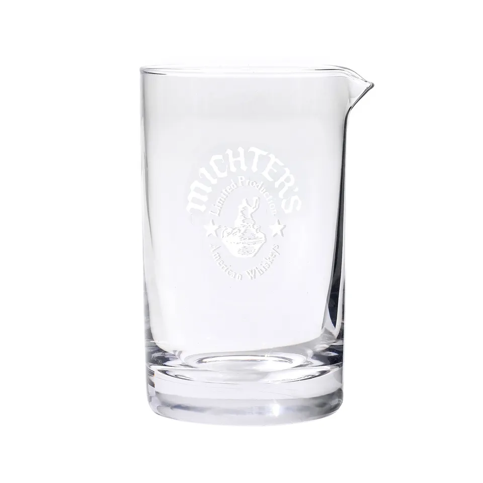 michter-s-mixing-glass-mundgeblasenes-r-hrglas-mit-logo image 1