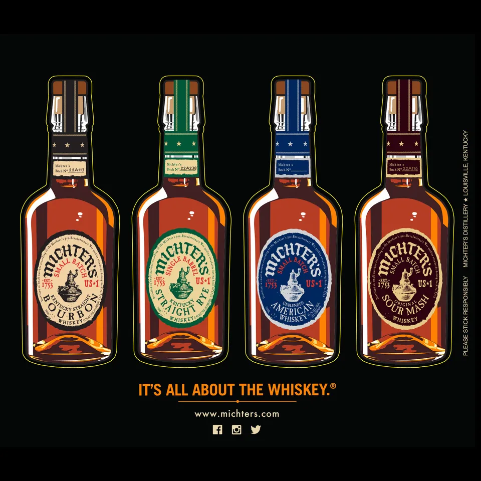 michter-s-us-1-flaschen-sticker-4er-set image 1