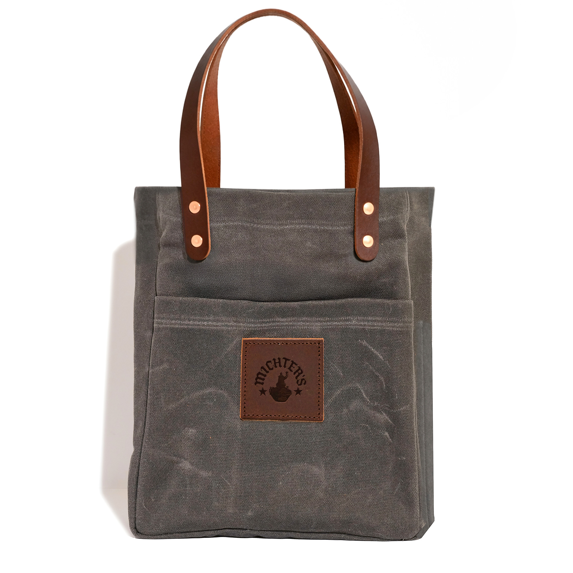 michter-s-spirit-tote-leder-waxed-canvas image 1